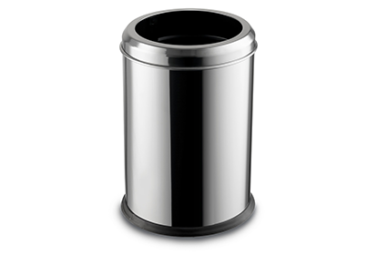 Stainless Steel Fireproof Trash Bin (without Lid)