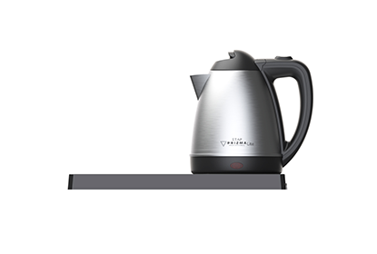 Prizma Lite Stainless Steel 1,2 Liter Kettle with Welcome Tray